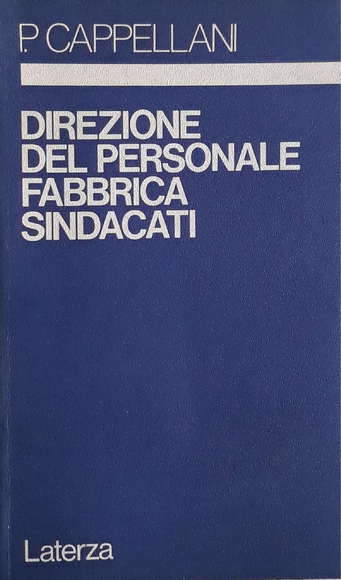 Direzione del personale, fabbrica, sindacati - copertina