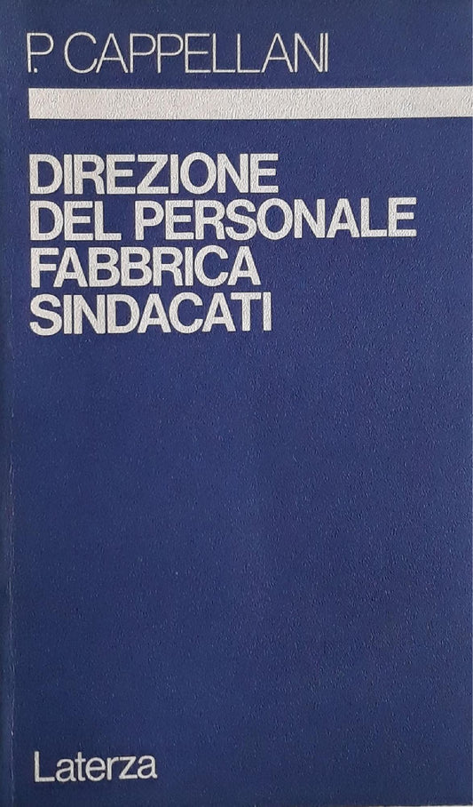 Direzione del personale, fabbrica, sindacati - copertina