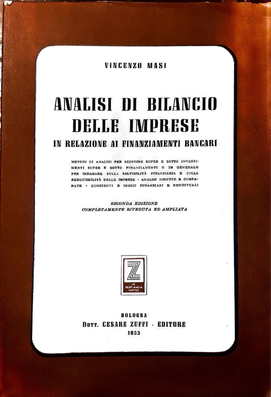 Analisi di bilancio delle imprese in relazione ai finanziamenti bancari - copertina