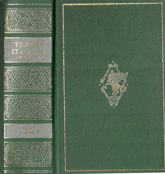 Teatro italiano, volume V il Novecento - copertina