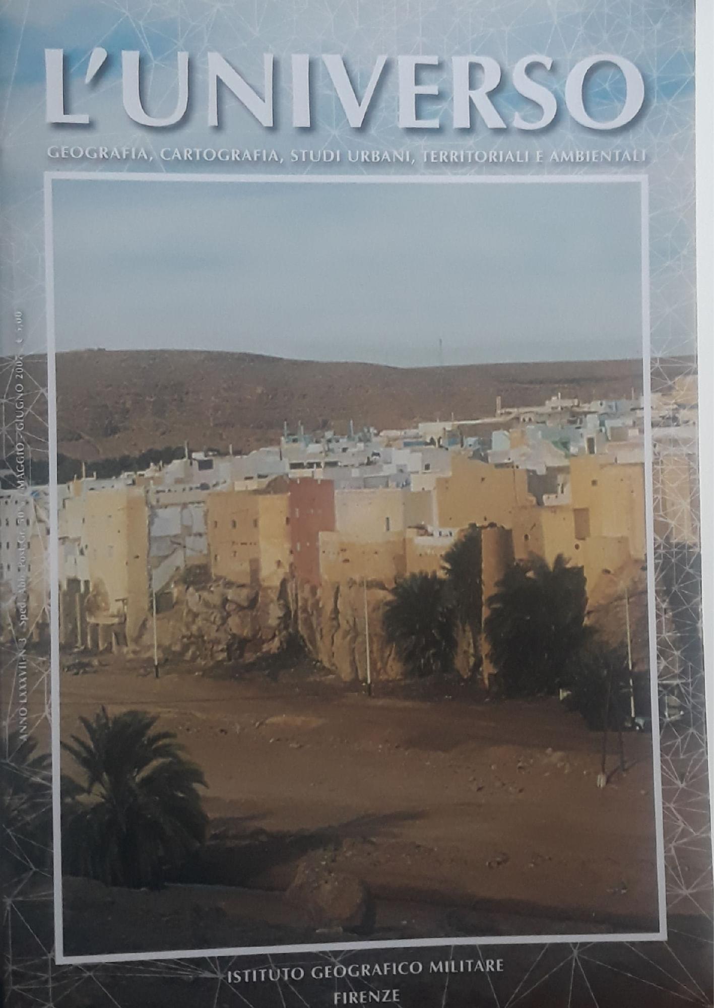 L'universo: geografia, cartografia, studi urbani, territoriali e ambientali (maggio-giugno 2007) - copertina