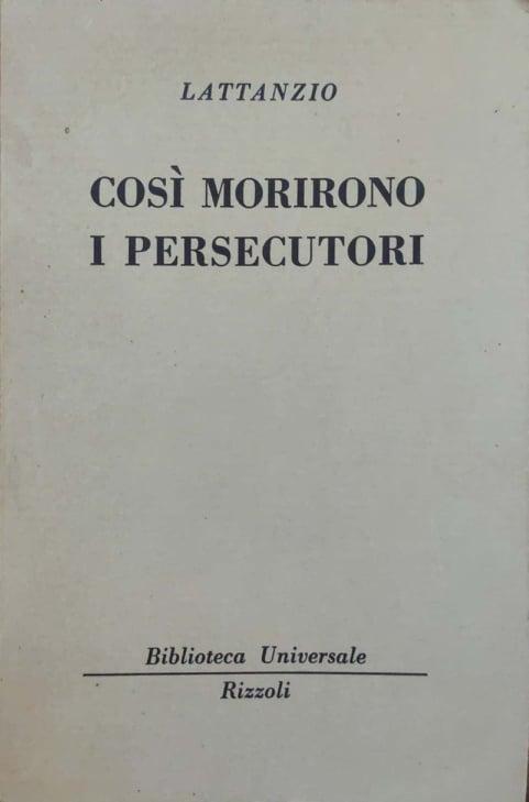 Così morirono i persecutori - copertina