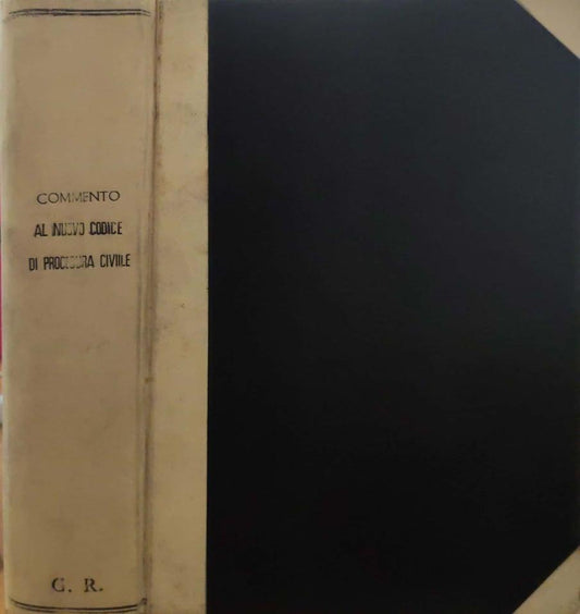 Commento al nuovo codice di procedura civile. Volume primo - copertina