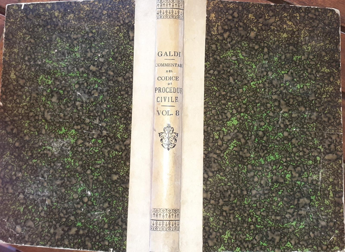 Commentario del codice di procedura civile del Regno d'Italia . Volume VIII - copertina