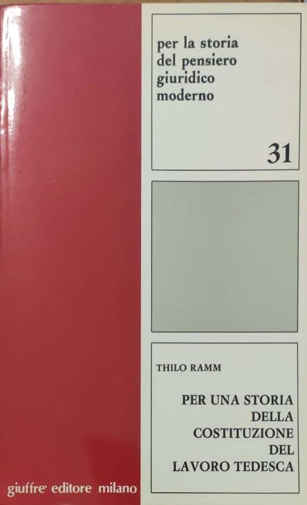 Per una storia della costituzione del lavoro tedesca - copertina