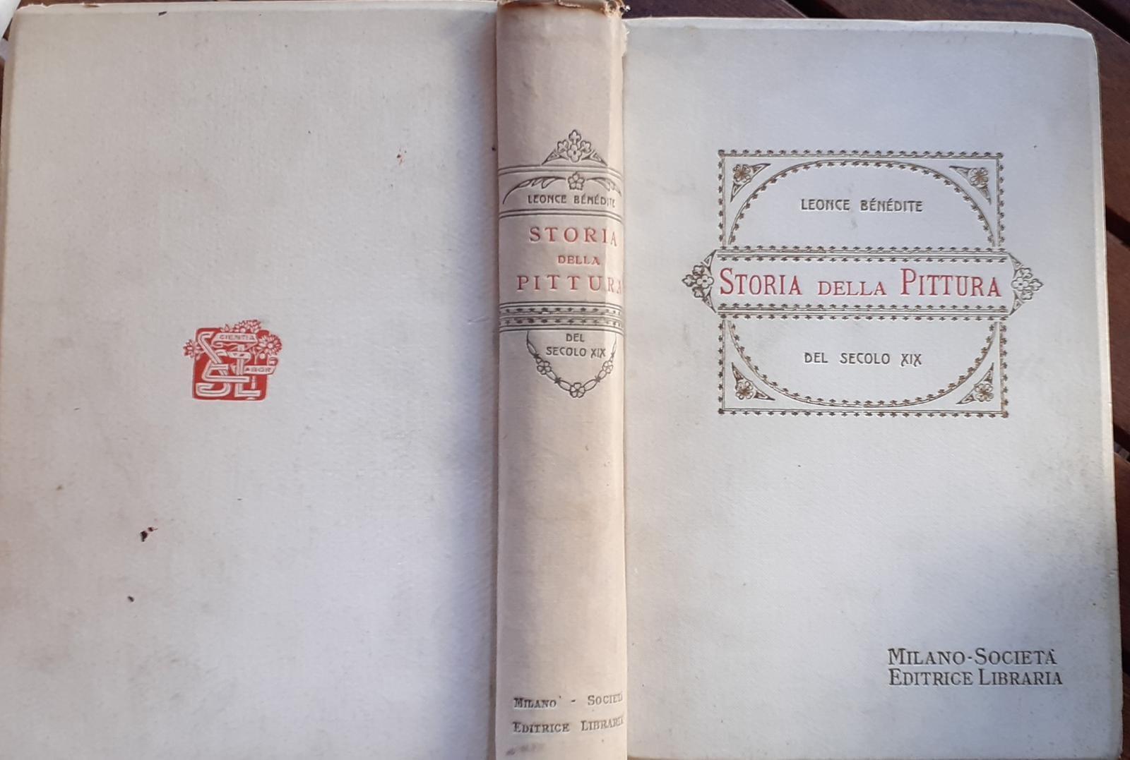 Storia della pittura del secolo XIX - copertina