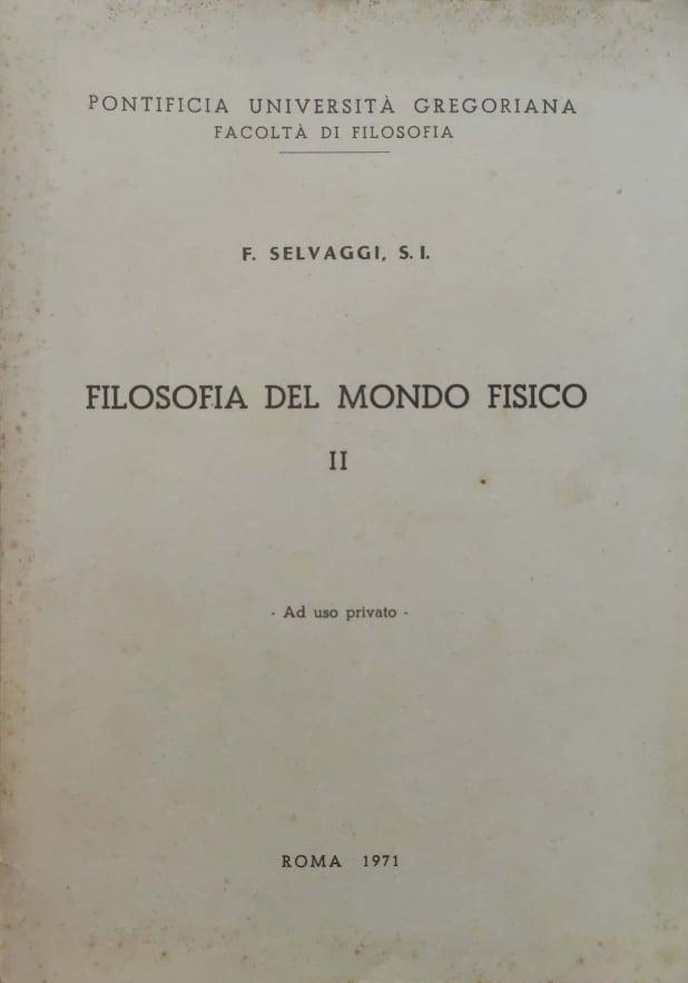 Filosofia del mondo fisico II - copertina