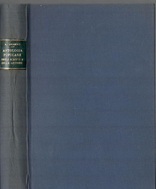 Antologia popolare degli scritti e delle lettere - copertina