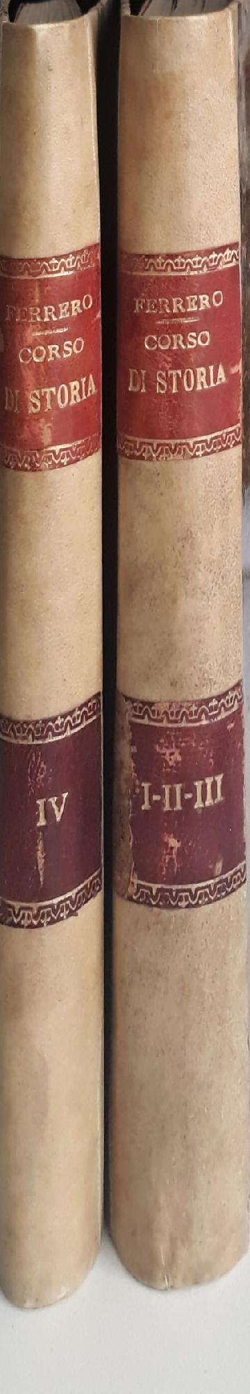 Corso di storia (volume I p.156; volume II p. 168; volume III p.144, volume IV p.336) - copertina