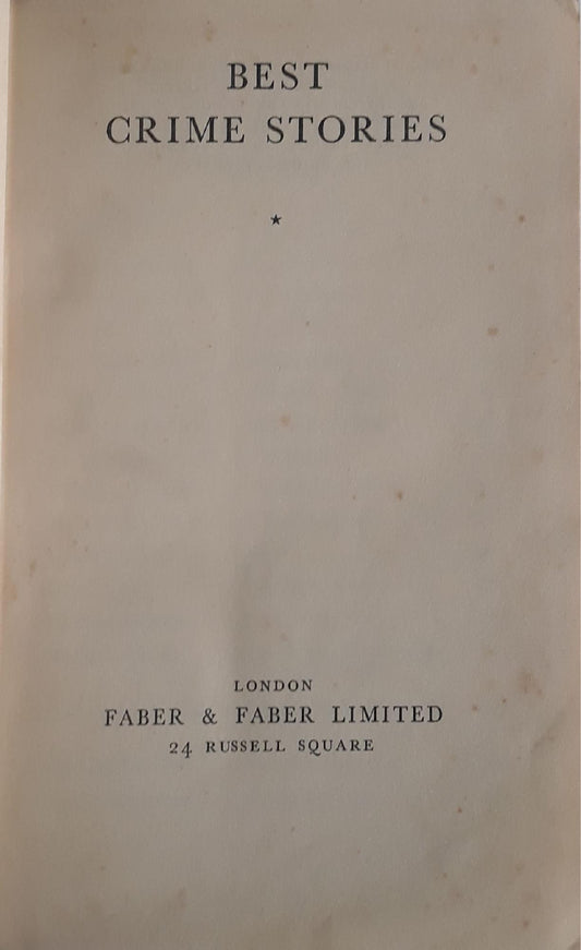 Best crime stories - copertina