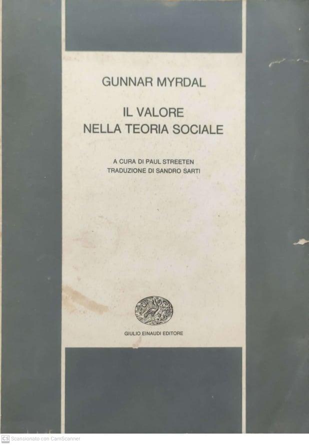 Il valore nella teoria sociale - copertina