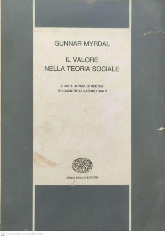Il valore nella teoria sociale - copertina