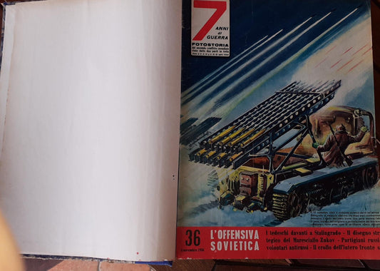 Sette anni di guerra fotostoria del secolo conflitto mondiale visto dalle due parti in lotta - copertina