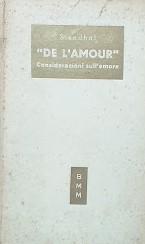 De l'amour. Considerazioni sull'amore - copertina