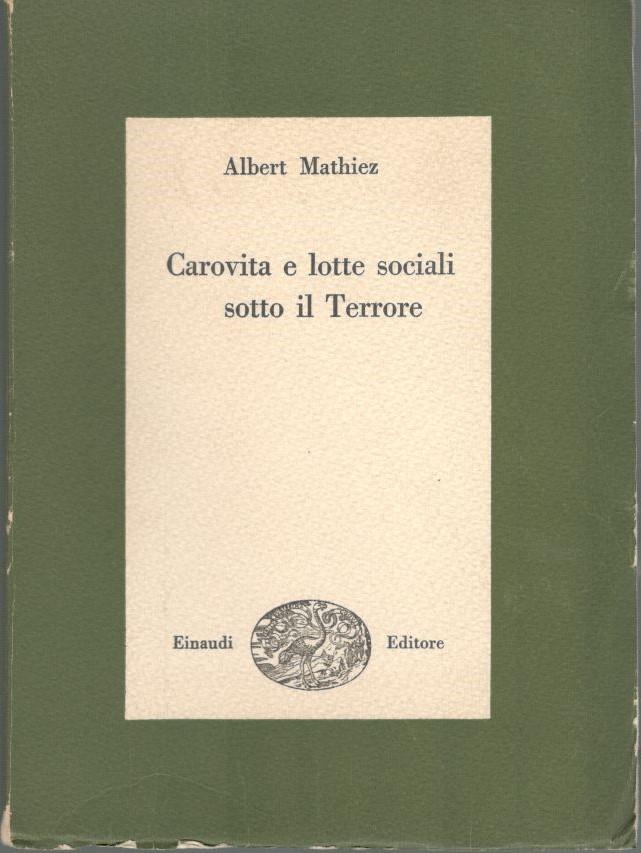 Carovita e lotte sociali sotto il Terrore - copertina