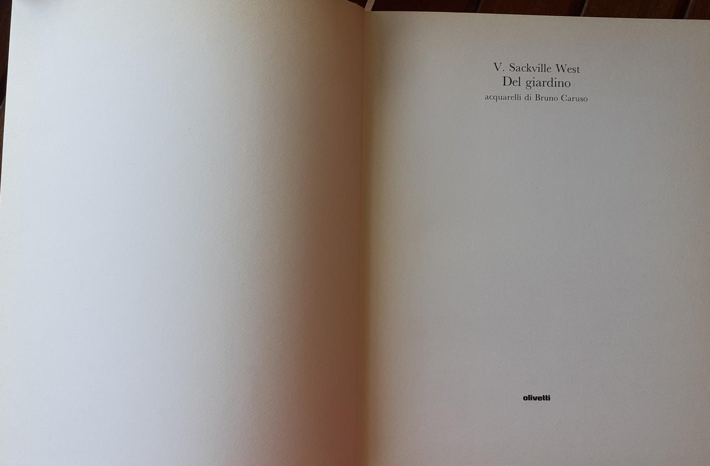 Del Giardino Bruno Caruso - copertina