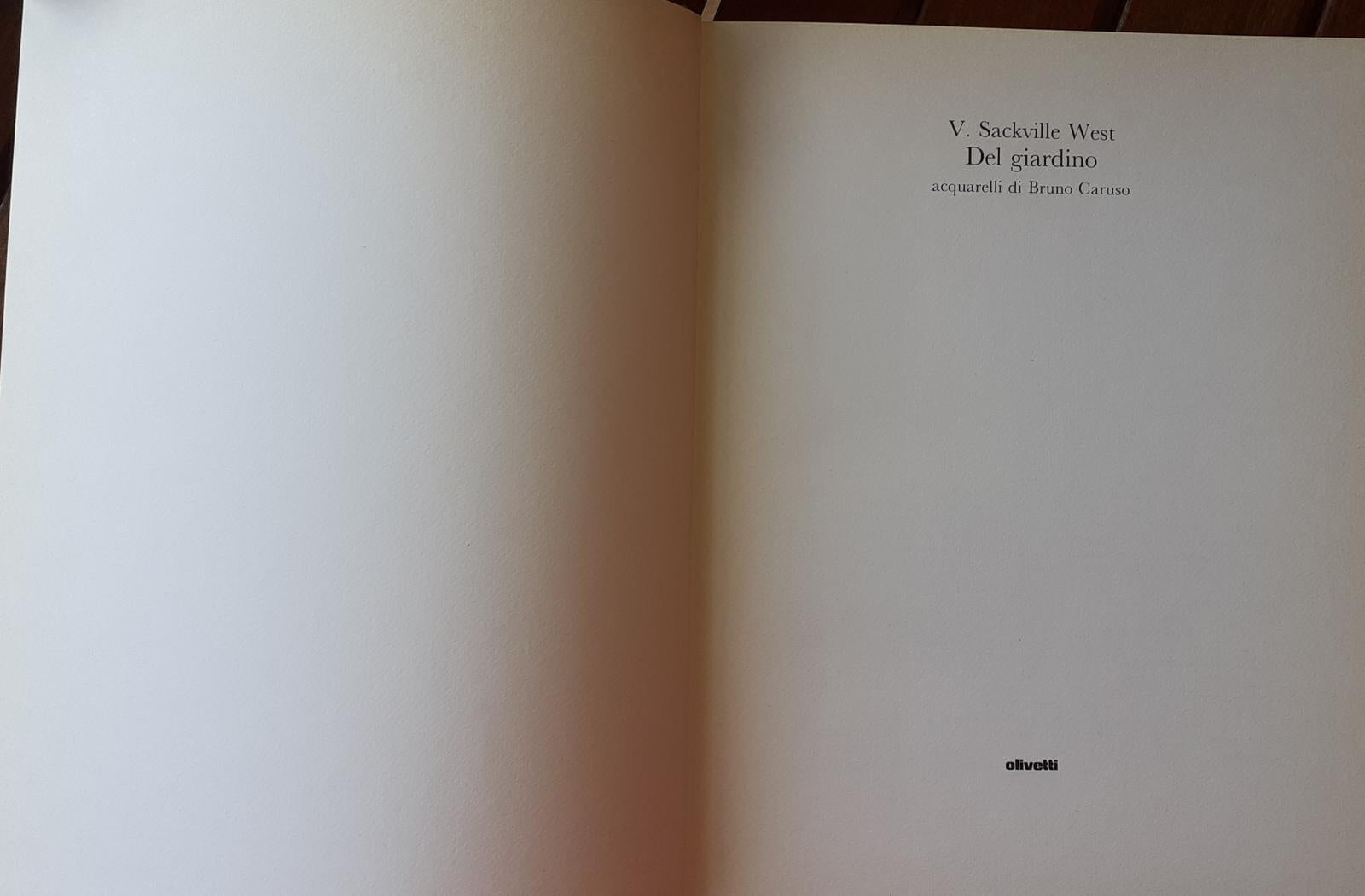 Del Giardino Bruno Caruso - copertina