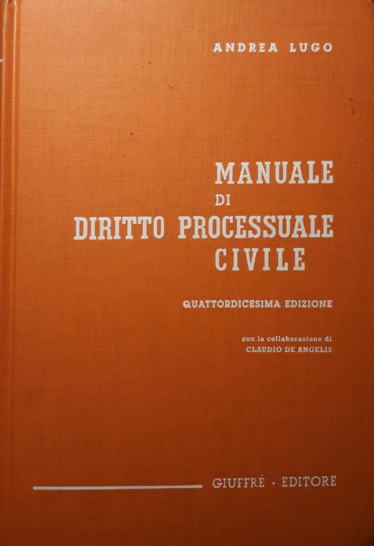 Manuale di diritto processuale civile - copertina