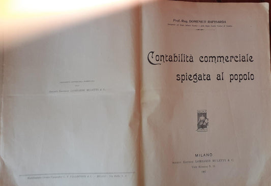 Contabilita' commerciale spiegata al popolo - copertina