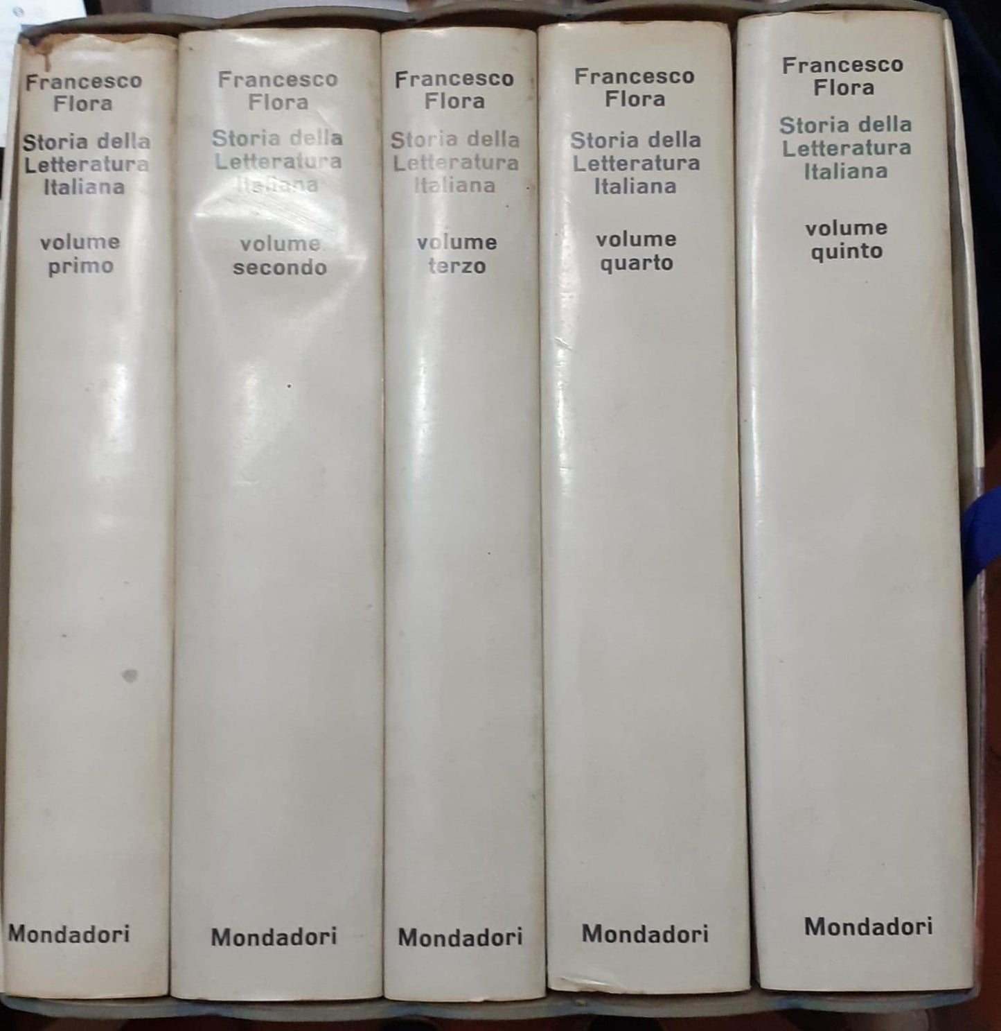 Storia della letteratura italiana. Volumi 5 - copertina