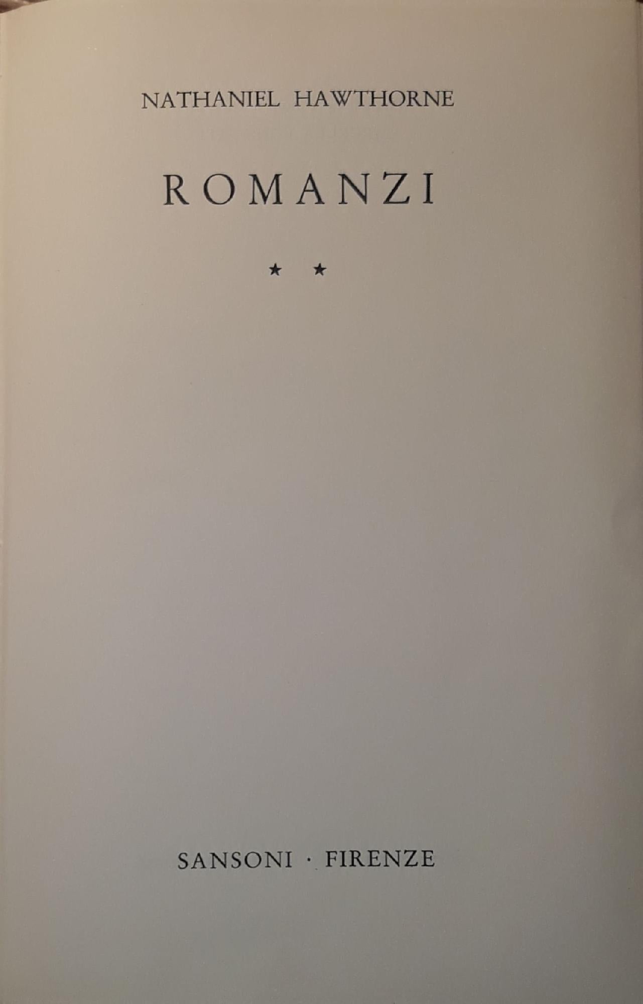 Romanzi  (volume secondo) - copertina