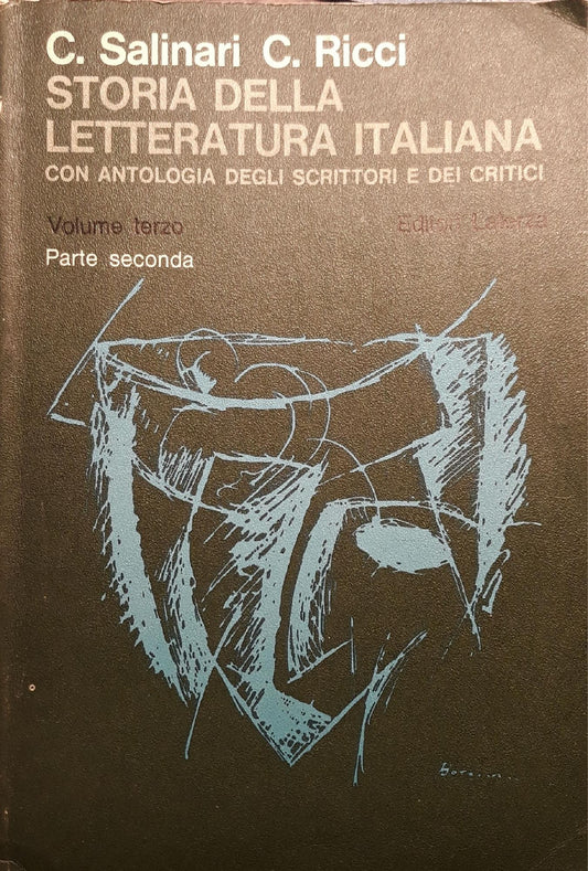 Storia della letteratura italiana (volume terzo) - copertina