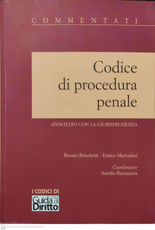 Codice di procedura penale : annotato con la giurisprudenza - copertina