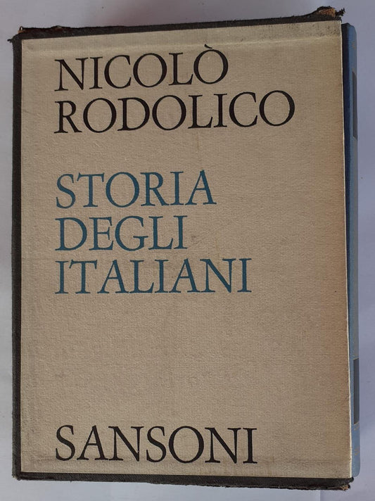 Storia degli italiani dall'Italia del mille all'Italia del Piave - copertina