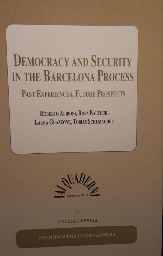 Democracy and Security in the Barcelona process - copertina