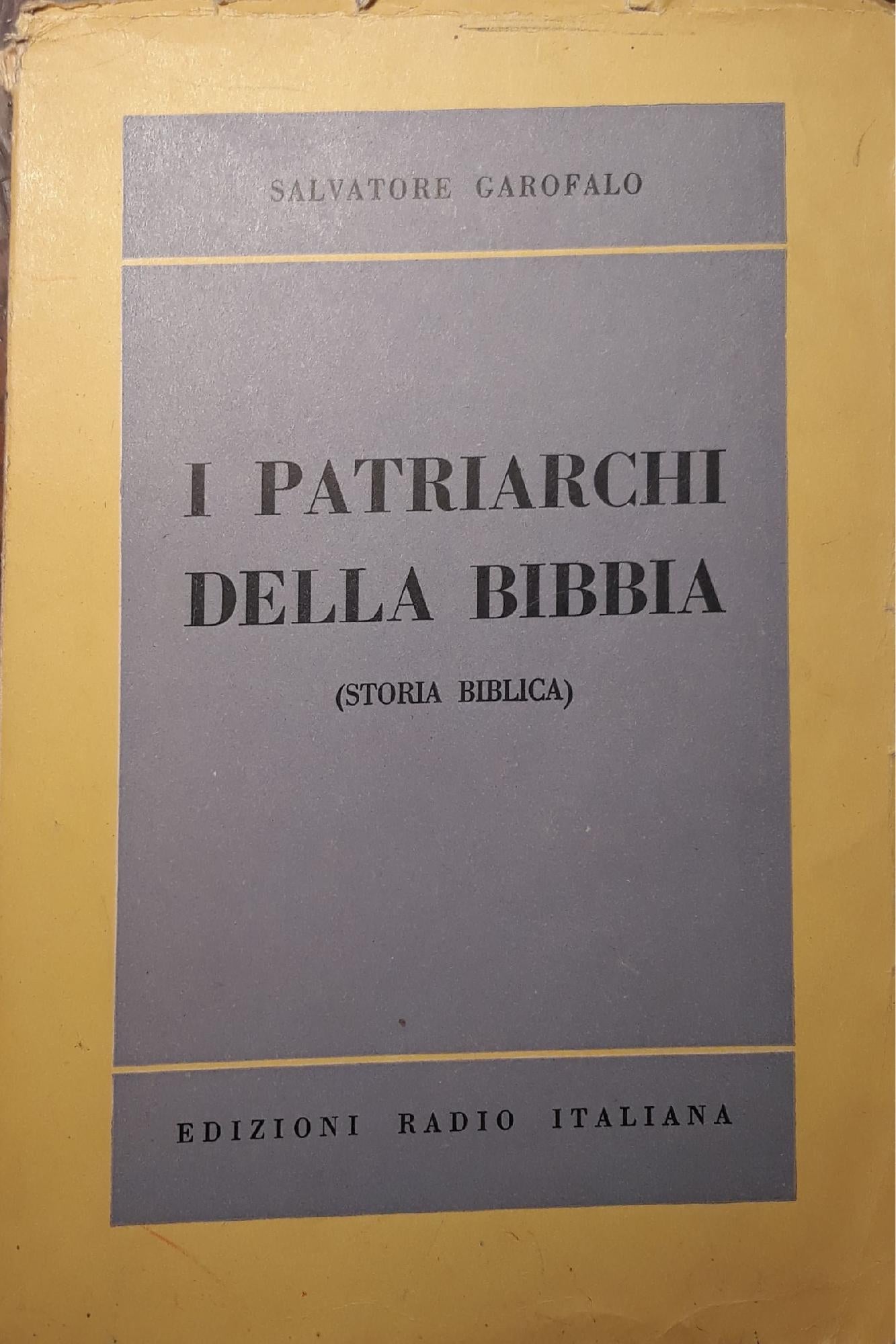 I patriarchi della bibbia (storia biblica) - copertina
