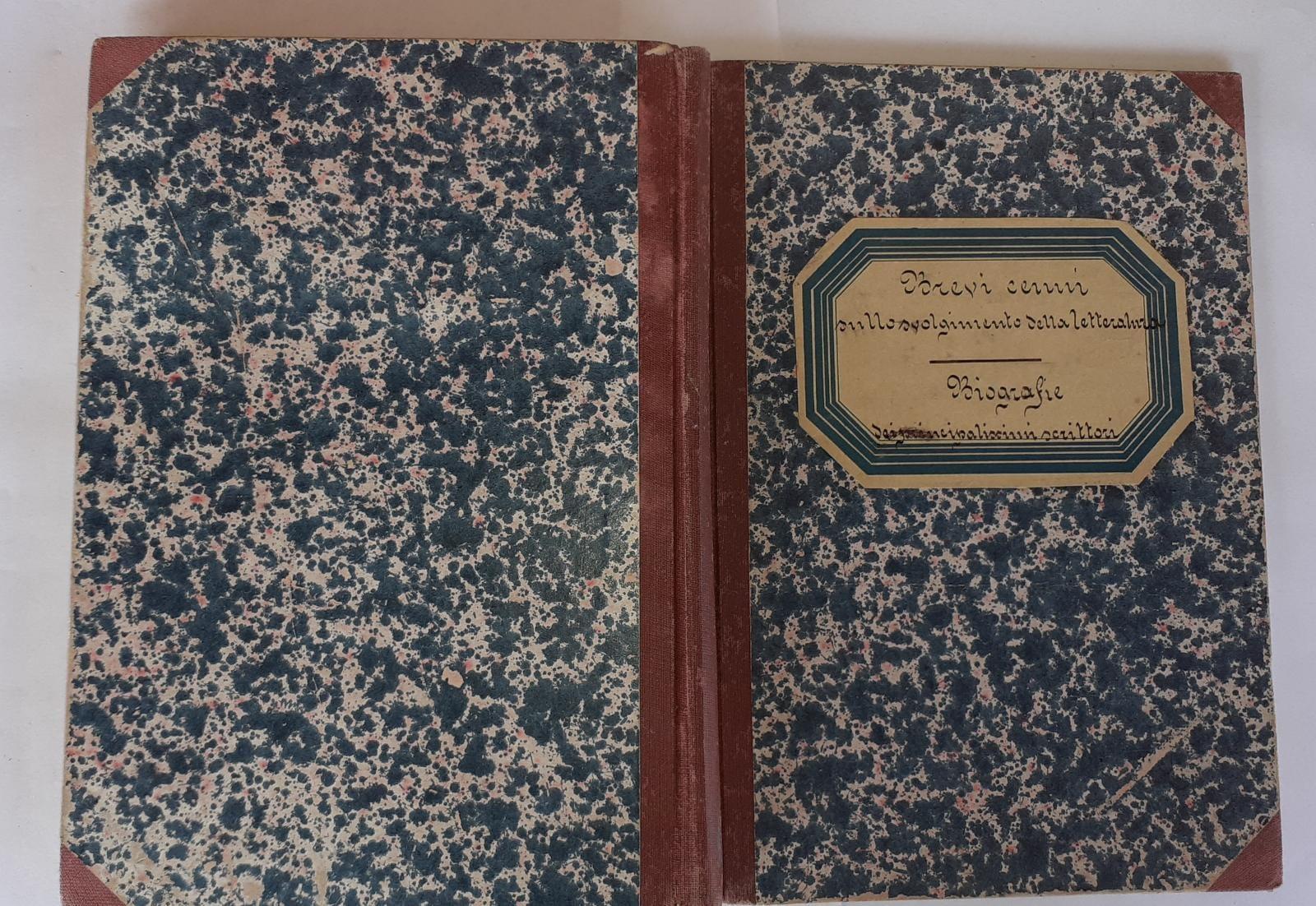 Brevi cenni sullo svolgimento della letteratura. Biografie dei principalissimi scrittori - copertina