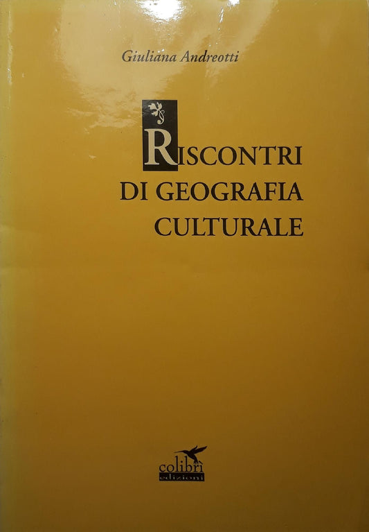 Riscontri di geografia culturale - copertina