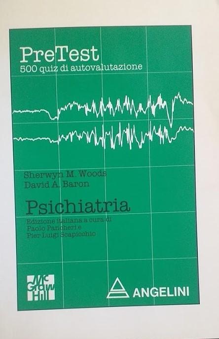 Paichiatria. PreTest, 500 quiz di autovalutazione. - copertina