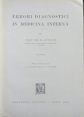 Errori diagnostici in medicina interna - copertina