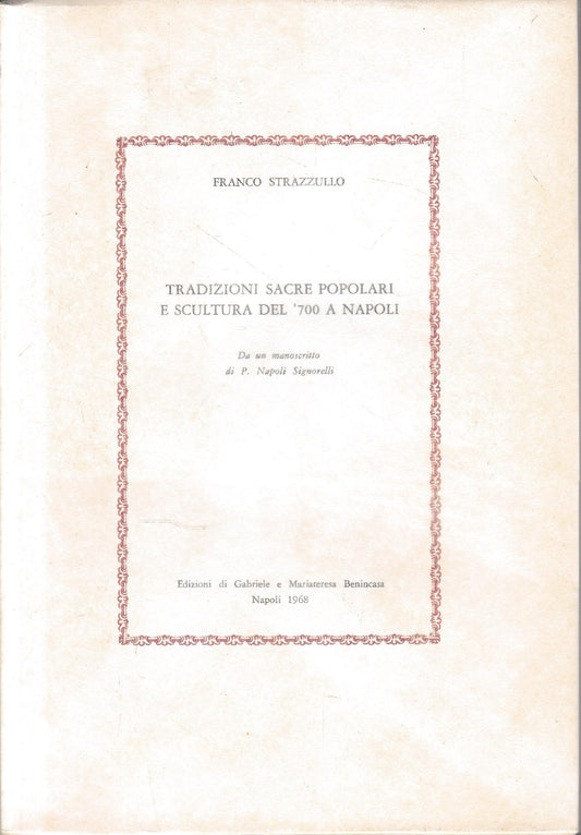 Tradizioni sacre popolari e scultura del '700 a Napoli - copertina