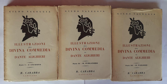 Illustrazioni alla Divina Commedia di Dante Alighieri. Parte I II III L'Inferno, il Purgatorio, il Paradiso - copertina