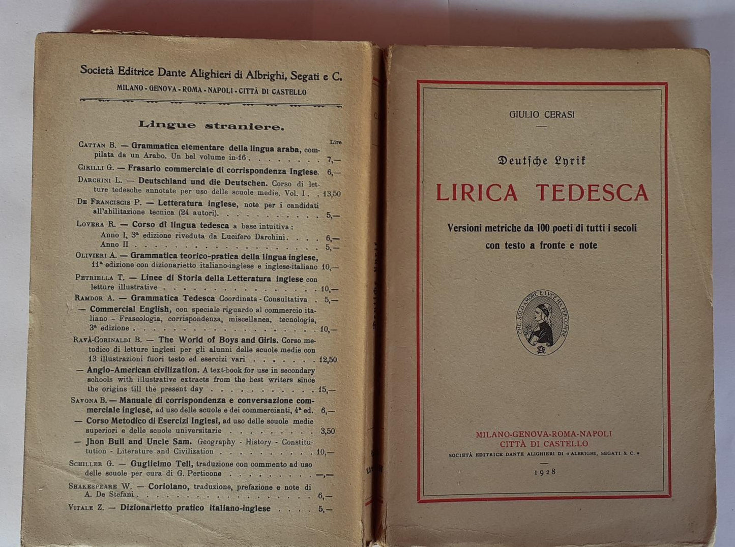 Deutsche Lyrik. Lirica tedesca. Versione metriche da 100 poeti di tutti i secoli con testo a fronte e note - copertina