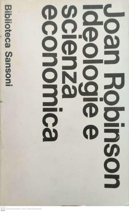 Ideologie e scienza economica - copertina