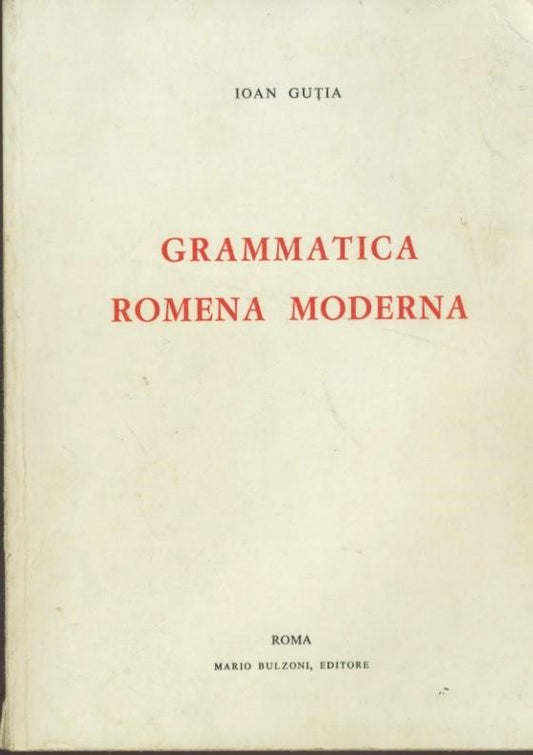 Grammatica romena moderna - copertina