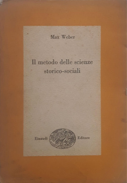 Il metodo delle scienze storico-sociali - copertina