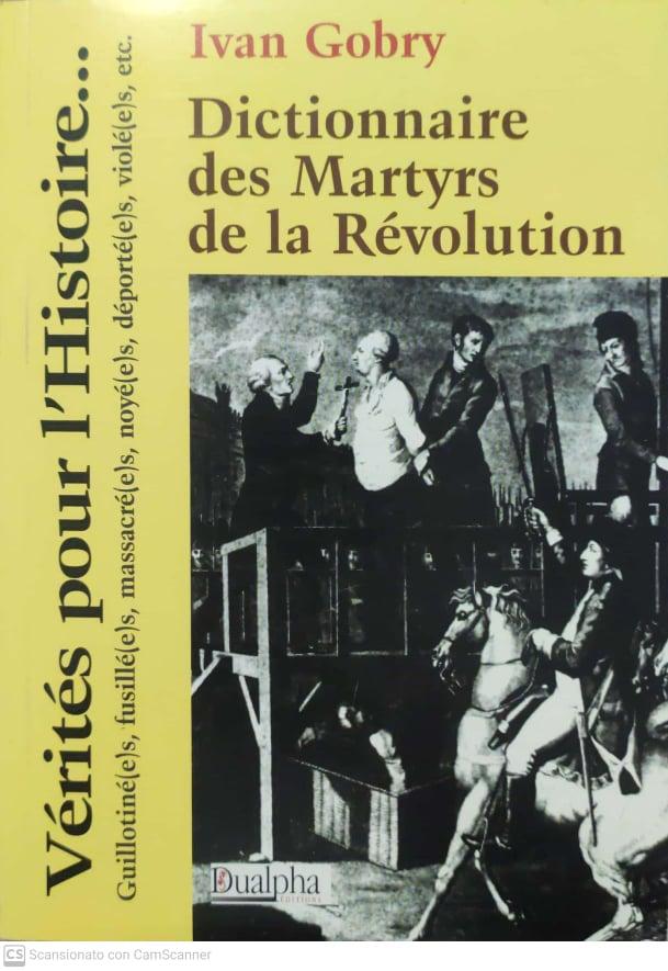 Dictionnaire des Martyrs de la Révolution - copertina