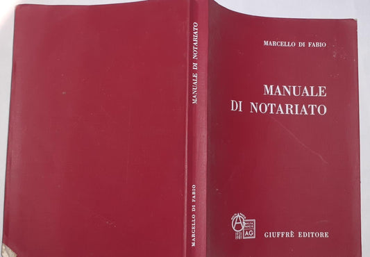 Manuale di notariato - copertina