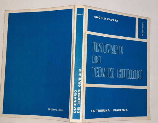 Dizionario dei termini giuridici - copertina