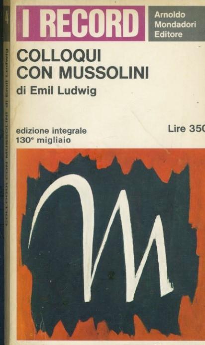 Colloqui con Mussolini - copertina