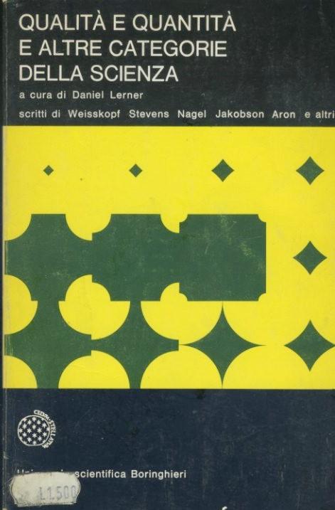 Qualità e quantità e altre categorie della scienza - copertina