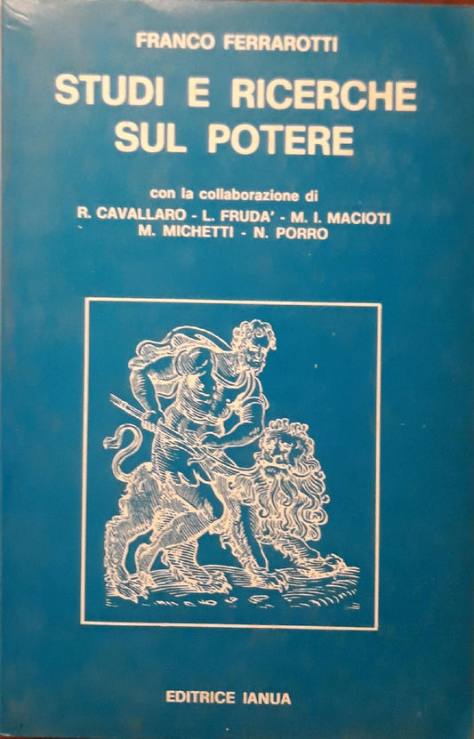Studi e ricerche sul potere (volume primo) - copertina