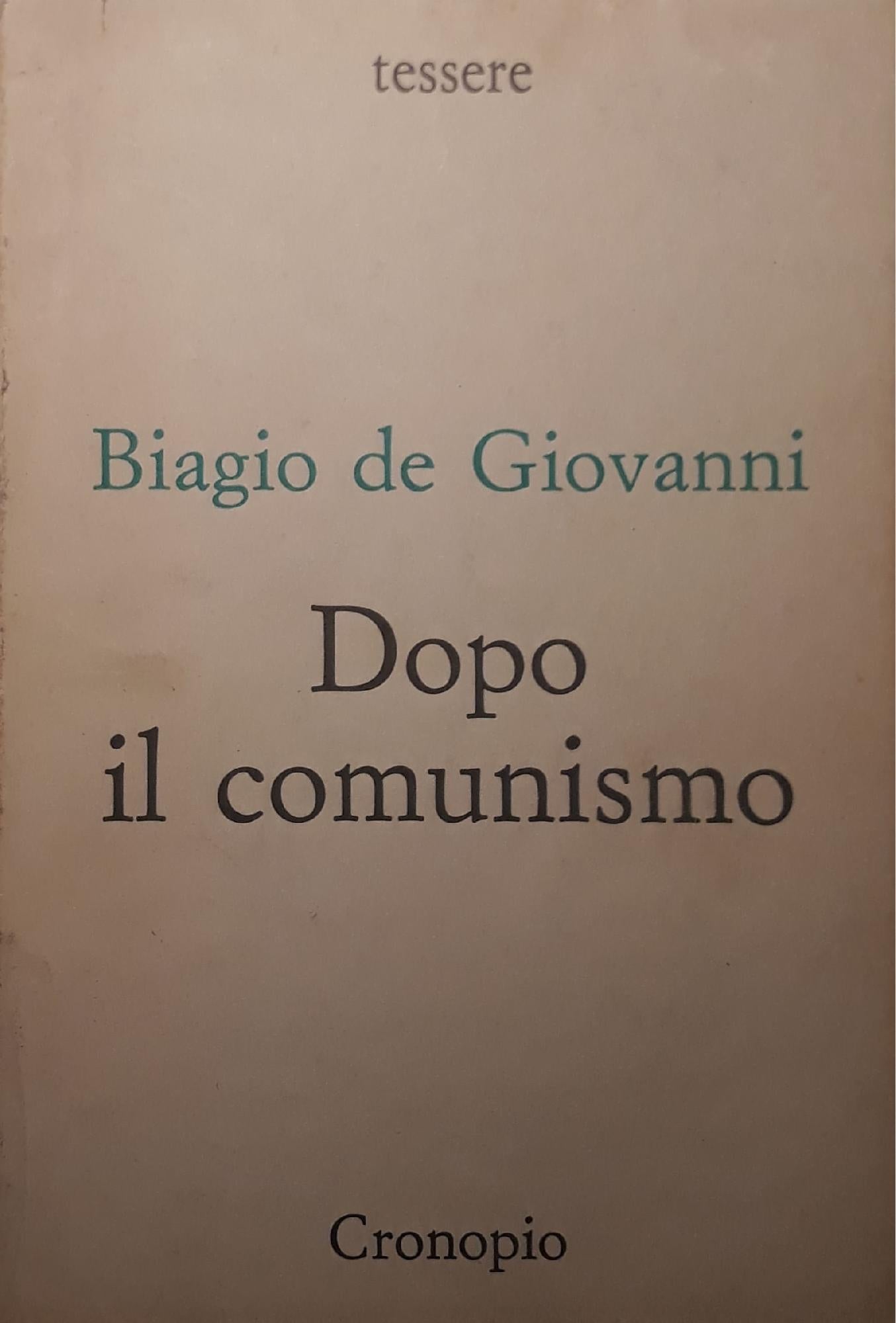 Dopo il comunismo - copertina