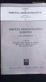 Diritto amministrativo europeo. Casi e materiali - copertina