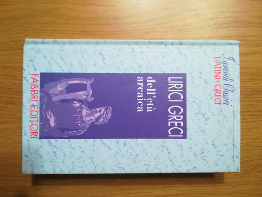 Lirici Greci dell'età arcaica - copertina