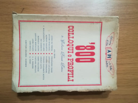 '800 colloqui e profili - copertina